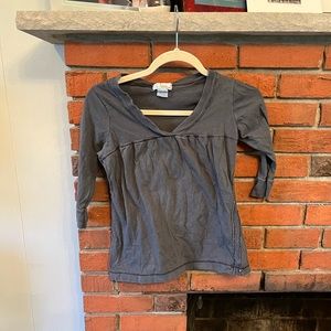 So Nikki charcoal grey long sleeve top. Girls size Medium 10/12.